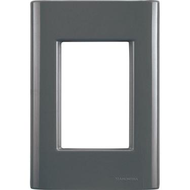 Imagem de Placa 3 Postos 4x2 Tramontina Giz Grafite Tramontina