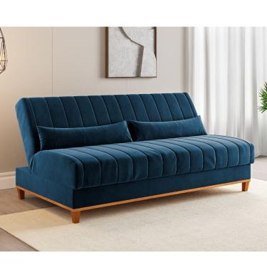 Imagem de Sofá Cama 180cm Veludo Santorini Viero