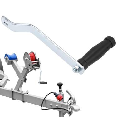 Imagem de QWORK Alça de guincho de substituição, manivela de braço de 23 cm para guinchos de navio e reboque