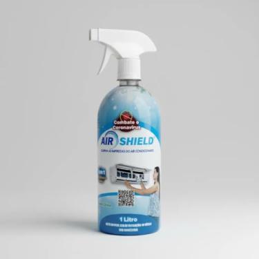 Imagem de Air Shield Limpador e Bactericida Limpeza para Ar Condicionado Embalagem 1L com Gatilho