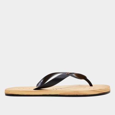 Imagem de Chinelo Olympikus Livre Masculino, Preto, Marrom, 39/40