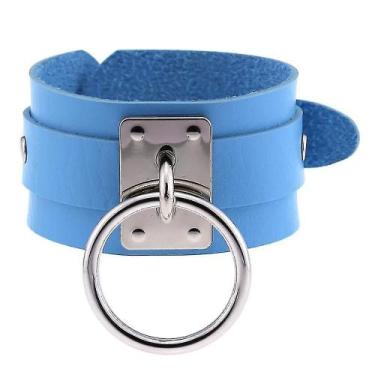 Imagem de Pulseiras artesanais gótico punk pulseiras de couro feminino masculino