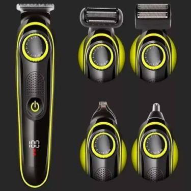 Imagem de Máquina Profissional Corte Kit Recarregável Nariz Barba - RELET