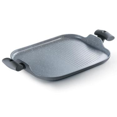 Imagem de Grill Chapa Duplo Hercules Antiaderente Ceramica Indução