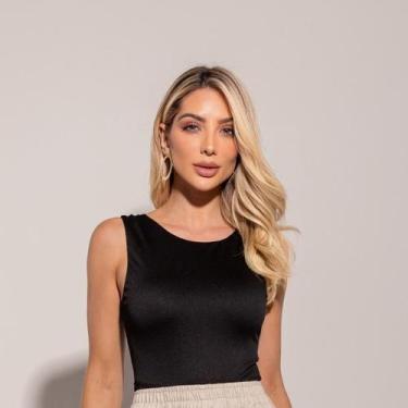 Imagem de Body Feminino Regata Básico Sawary Fashion - SAWARY FASHION , M, Preto