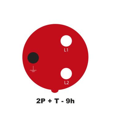 Imagem de Tomada de Sobrepor Industrial 2P T 16 A 380-415 Vca 9 H Tramontina