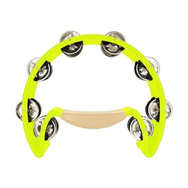 Imagem de Pandeirola Meia Lua Amarelo Neon Liverpool 16 Platinelas