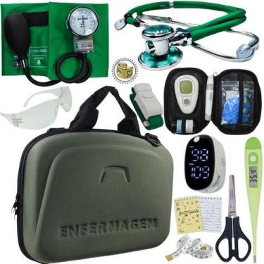 Imagem de Kit Enfermagem Estagio Super Luxo Medidor de Glicose Completo Pa Med, 