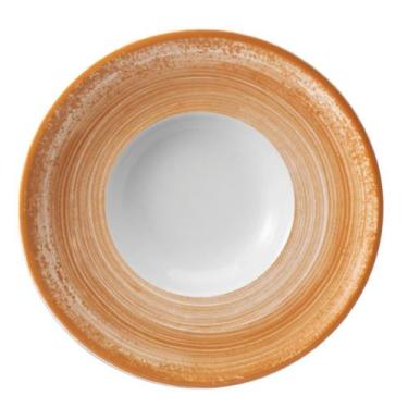 Imagem de Prato Risoto 27cm Porcelana Schmidt - Dec. Esfera Mostarda 2417, 2417,