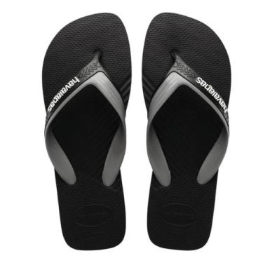 Imagem de Chinelo Havaianas Dual Original, Preto, Cinza, 43/44