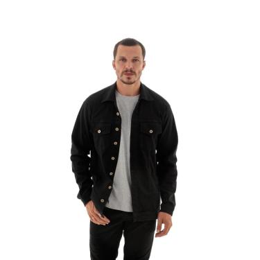 Imagem de Jaqueta Masculina Sarja Arauto Slim Preta-Masculino