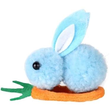 Imagem de Adoráveis grampos de cabelo de coelho e cenoura – com design de coelho, aderência antiderrapante para meninas, mulheres – Presente de grampo de cabelo feito à mão para celebrações