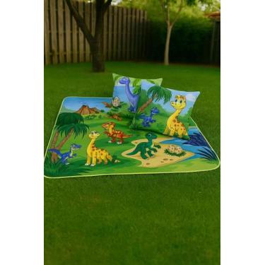 Imagem de Kit Infantil Decorativo Tapete 1,00X1,35 E 2 Almofadas  Praticidade e 