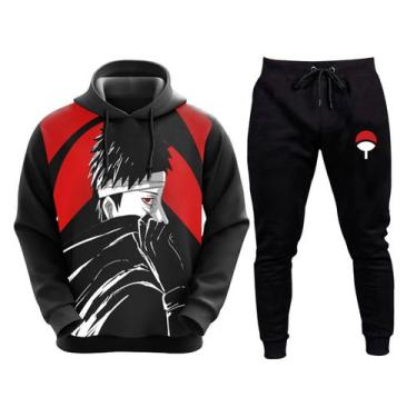 Imagem de Kit Conjunto De Moletom Blusa E Calça Naruto Anime Escolha Personagem 