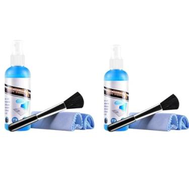 Imagem de Kit de Limpeza de Tela 4 Peças – Spray Removedor de Poeira e Impressões Digitais Para limpeza de Celular Notebook TV Tablet Óculos 100 ml