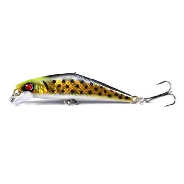 Imagem de Isca Artificial Pesca Dura Minnow 6,8 cm 5,2 g Olhos 3D – Tucunaré, Traíra, Robalo, Truta