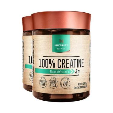 Imagem de Kit 2 Creatina 100% Creatine Nutrify 120 Cápsulas