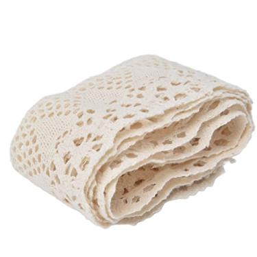 Imagem de Guarnição de renda de 10 jardas, faça você mesmo, multiuso, elegante, macia, costura, fita de renda para embrulho, decorações de festa