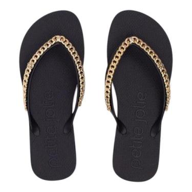 Imagem de Chinelo Feminino Petite Jolie Fresh Preto/Preto PJ7122, Preto, 36