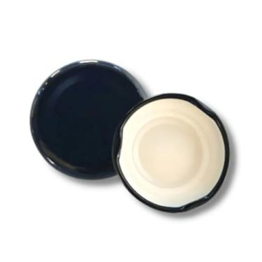 Imagem de Kit 10 unidades - Tampa De Metal 38mm Preta - Para Potes De Vidro