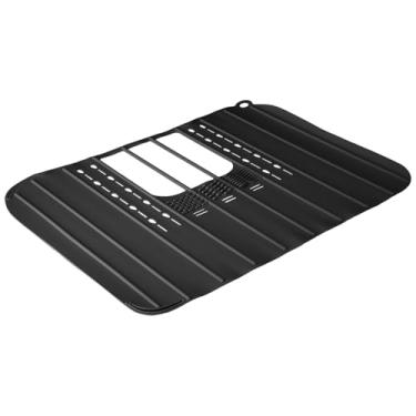 Imagem de Tapete dobrável de silicone para pia de banheiro, bandeja organizadora de maquiagem à prova d'água, protetor de bancada resistente ao calor para ferramentas de beleza