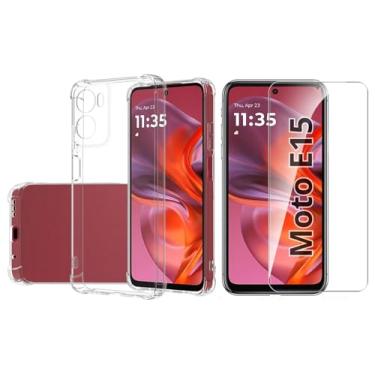 Imagem de Capa Capinha Case + Película de Vidro 3D para Motorola Moto E15