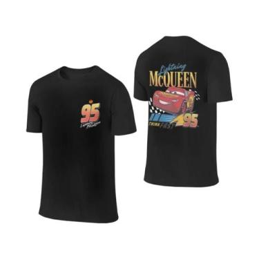 Imagem de Camiseta De Casal Lightning McQueen Sally De Verão Com Estampa Dupla F