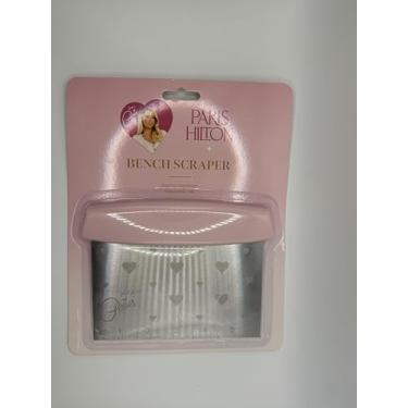 Imagem de Raspador de banco com padrão de coração de aço inoxidável, rosa