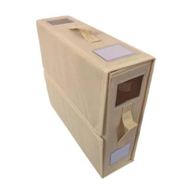 Imagem de Llazsybz Jogo de Lençóis de Quatro Peças, Caixa Organizadora para Armário, Caixa para Guardar Roupa de Cama E Toalhas, Bege, Tamanho real