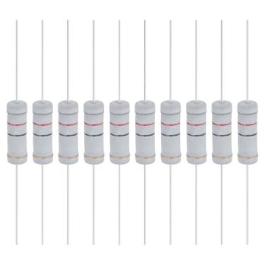 Imagem de YOKIVE 10 unidades de resistores de filme de óxido metálico de 82 ohm 5 watts, 5% de chumbo axial de resistor de tolerância | À prova de chamas para circuitos eletrônicos DIY, projetos de áudio e