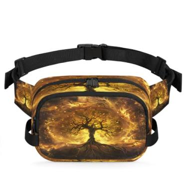 Imagem de Pochete Boho étnica asteca retrô para mulheres e homens com alça ajustável, bolsa transversal, bolsa de peito, bolsas de bumbum, bolsa de estilingue, Cor 14