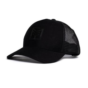 Imagem de Boné Unissex Momentus Trucker Mesh Preto, Preto, Único