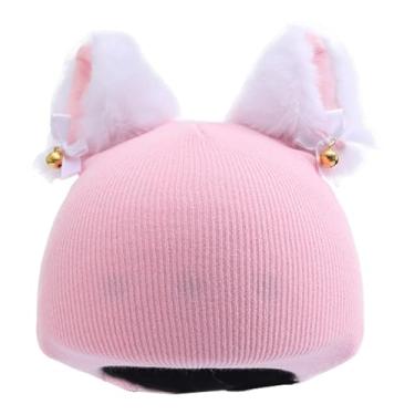 Imagem de RNXRZANK Capa para capacete de esqui, fofa, para esportes de inverno ao ar livre, para mulheres e homens, acessório elástico decorativo, Rosa