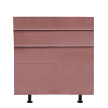 Imagem de Cabeceira Estofada Cama Box Solteiro 90cm Argentina Suede Rose- Mabe Magazine