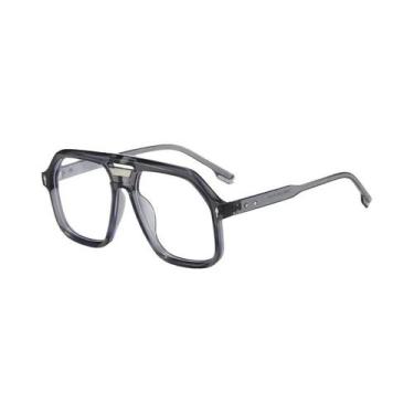 Imagem de Óculos De Sol Piloto De Armação Grande Para Mulheres E Homens UV400 Du