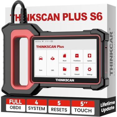 Imagem de THINKCAR OBD2 Scanner, ThinkScan Plus S6 ABS/SRS/ECM/TCM Ferramenta de Diagnóstico, Scanner de Carro de 5 Serviços de Redefinição, Leitor de Código de Marcas de Veículos 94+, AutoAuth para FCA SGW