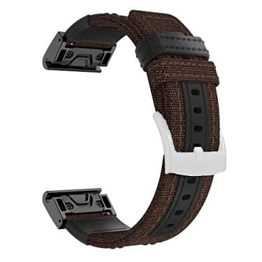 Imagem de GANYUU 22 26mm Pulseira de nylon de liberação rápida para Garmin Fenix 6X 6 Pro Fenix 7X Fenix 7 Fenix 5X 5 3 3HR 935 945 EPIX Smart Watch (Cor: R, Tamanho: Para Descent Mk1 Mk2 Mk2i)