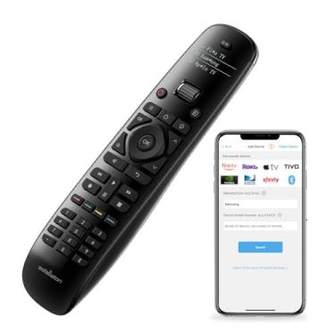 Imagem de SofaBaton Controle remoto universal U2 com botão retroiluminado, controle remoto universal tudo em um com controle de aplicativo, macros personalizadas, compatível com Smart TVs, barra de som e
