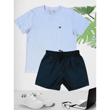 Imagem de Conjunto camiseta algodão e short mauricinho tactel poliester - Arraia