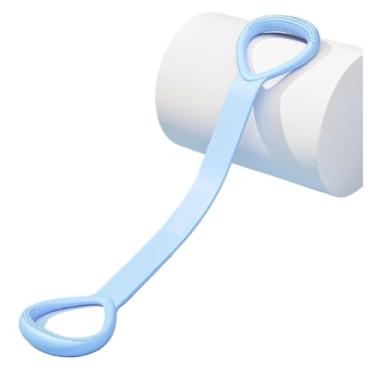 Imagem de Faixa de resistência fitness em forma de 8 faixas elásticas para exercícios físicos para casa corda de puxar de borracha yoga treinamento exercício equipamento de academia (azul)