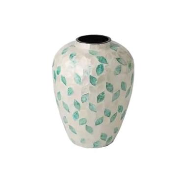 Imagem de Vaso moderno moderno de alta qualidade estilo medieval criativo casa de família sala de estar arranjo de flores secas vasos de flores (A)