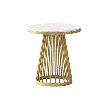 Imagem de Mesa central redonda mesa lateral quarto mesa de cabeceira escritório mesa de café ardósia decoração casa sala de estar sofá pequena mesa de café quarto mesa (pequena)