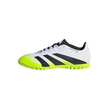 Imagem de Chuteira Adidas Society Predator Club TF Branco Preto e Verde Neon - Masculino - 40 - Branco