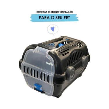 Imagem de Caixa De Transporte De Pet Preta N2 Com Trava De Segurança - Furacao P