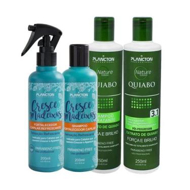Imagem de Kit Cresce Madeixas 200ml + Kit Quiabo 250ml - PLANCTON
