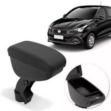 Imagem de Apoio de Braço Fiat Argo sintético Preto c/Costura Laranja