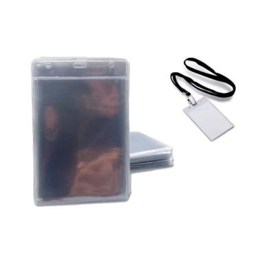 Imagem de Porta Credencial Bolsa Transparente 11x15cm 100 Unidades - ERMARQUES