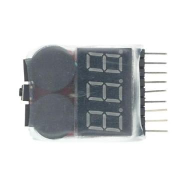 Imagem de Testador De Tensão De Bateria Lipo De 8 Canais Com Alarme Sonoro De Ba