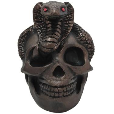 Imagem de TACVEL Apito da morte asteca gritante, mais de 125 decibéis, sons humanos autênticos, apito da morte, assobio da morte, assobio de guerra asteca, design de caveira e serpente