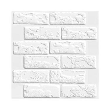 Imagem de Papel De Parede 3D Autoadesivo Impermeável Com Efeito Tijolo, 510 Ades